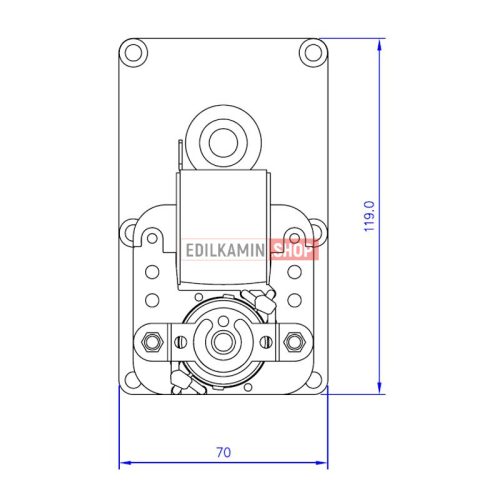 EDILKAMIN PELLET SZÁLLÍTÓ MOTOR 3RPM-Encoder