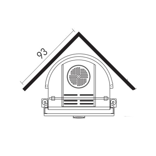 Edilkamin IDRO 70 Lift - vízteres fa tüzelésű kandalló betét