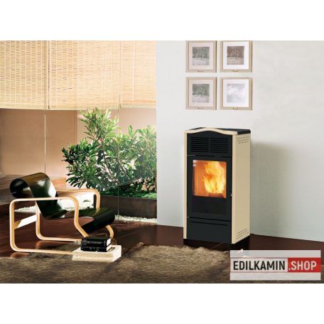 Edilkamin piro 2 plus pellet tüzelésű kályha 9kw / légcsatornázható - Bordeaux