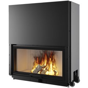   Edilkamin Windo 120 fatüzelésű tűztérbetét - fehér Ecokeram