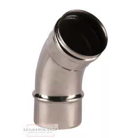   Edilkamin könyök (b1) 45° / rozsdamentes inox 316/l  szimpla fal ø 8 cm tömítéssel
