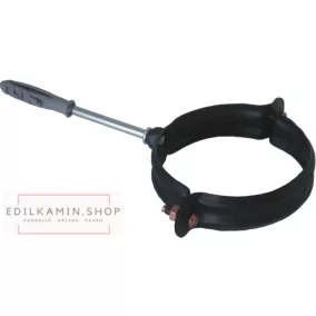   Edilkamin csotartó bilincs (d)/ rozsdamentes inox 316/l feketére festett szimplafal ø 8 cm tömítéssel
