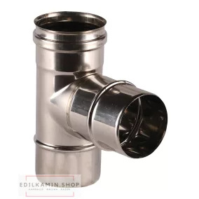   Edilkamin t toldóelem belso (e) / rozsdamentes inox 316/l  szimplafalú ø 8cm tömítéssel