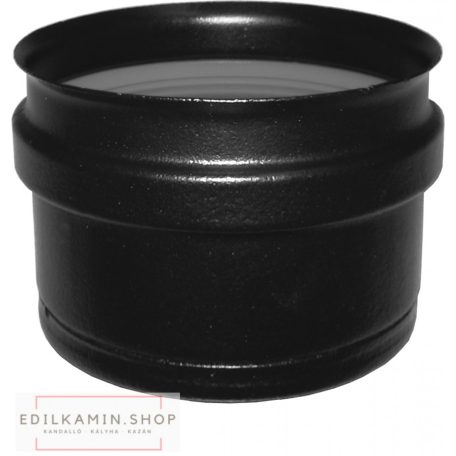 Edilkamin dugó kondenzkivezetés nélkül (f) / rozsdamentes inox 316/l feketére festett szimplafal ø 8 cm tömítéssel