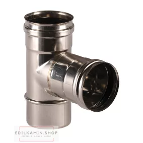   Edilkamin t toldóelem belso (e) / rozsdamentes inox 316/l szimplafalú ø 8cm tömítéssel