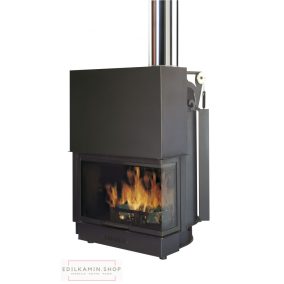   Edilkamin vízteres fatüzelésű kandalló acquatondo 29 oldalüveges