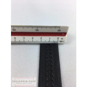 EDILKAMIN Tömités U 20x1 fekete öntapadó