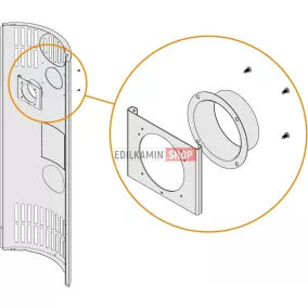 Edilkamin adapter Tally - Kit AIR Diffuser közé